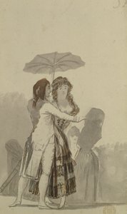 Couple avec un Parasol - Francisco de Goya